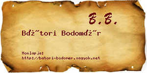 Bátori Bodomér névjegykártya